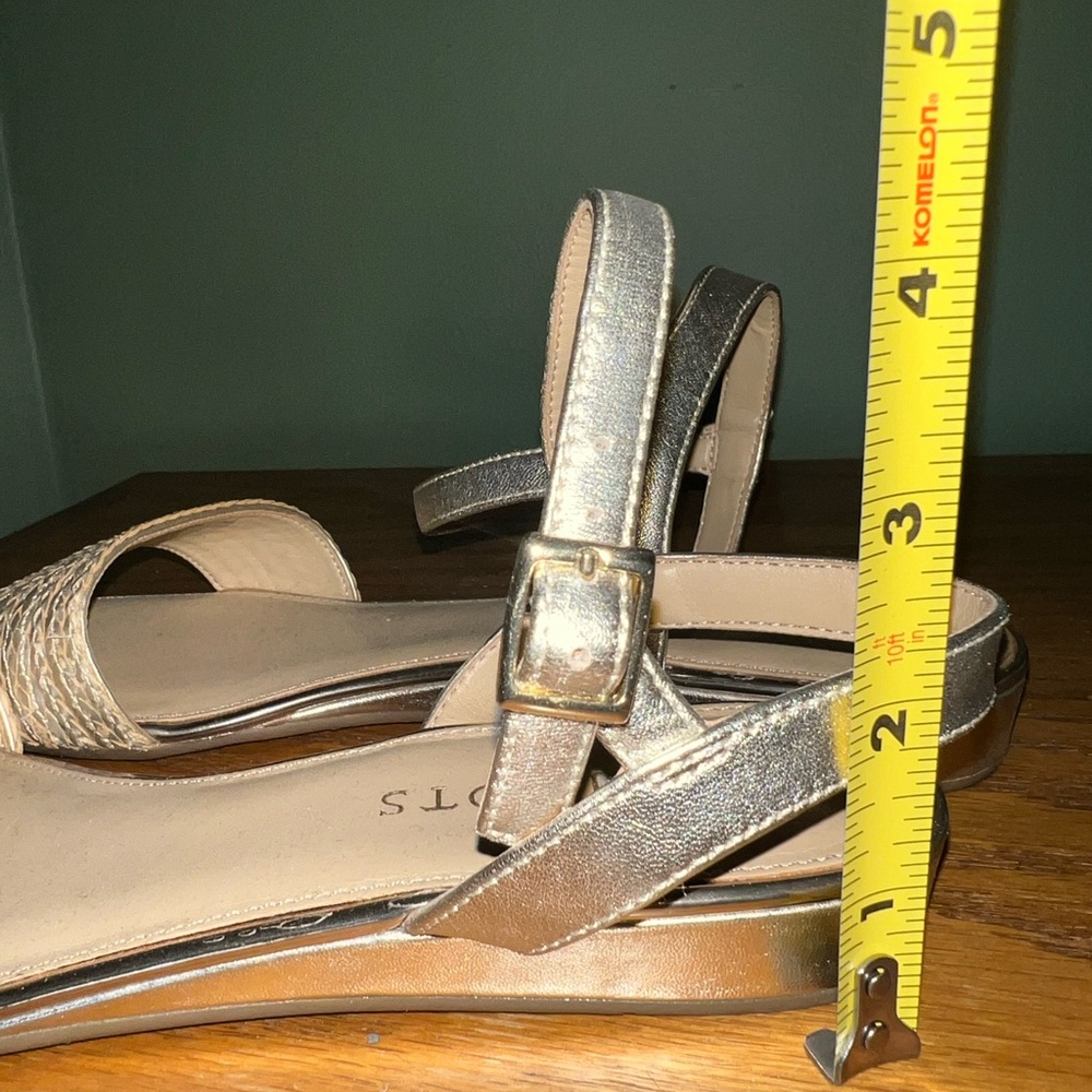 Talbots Women's Silver Sandals - Picture 4 of 6